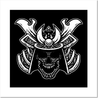 Samurai Skull Tribal Posters and Art